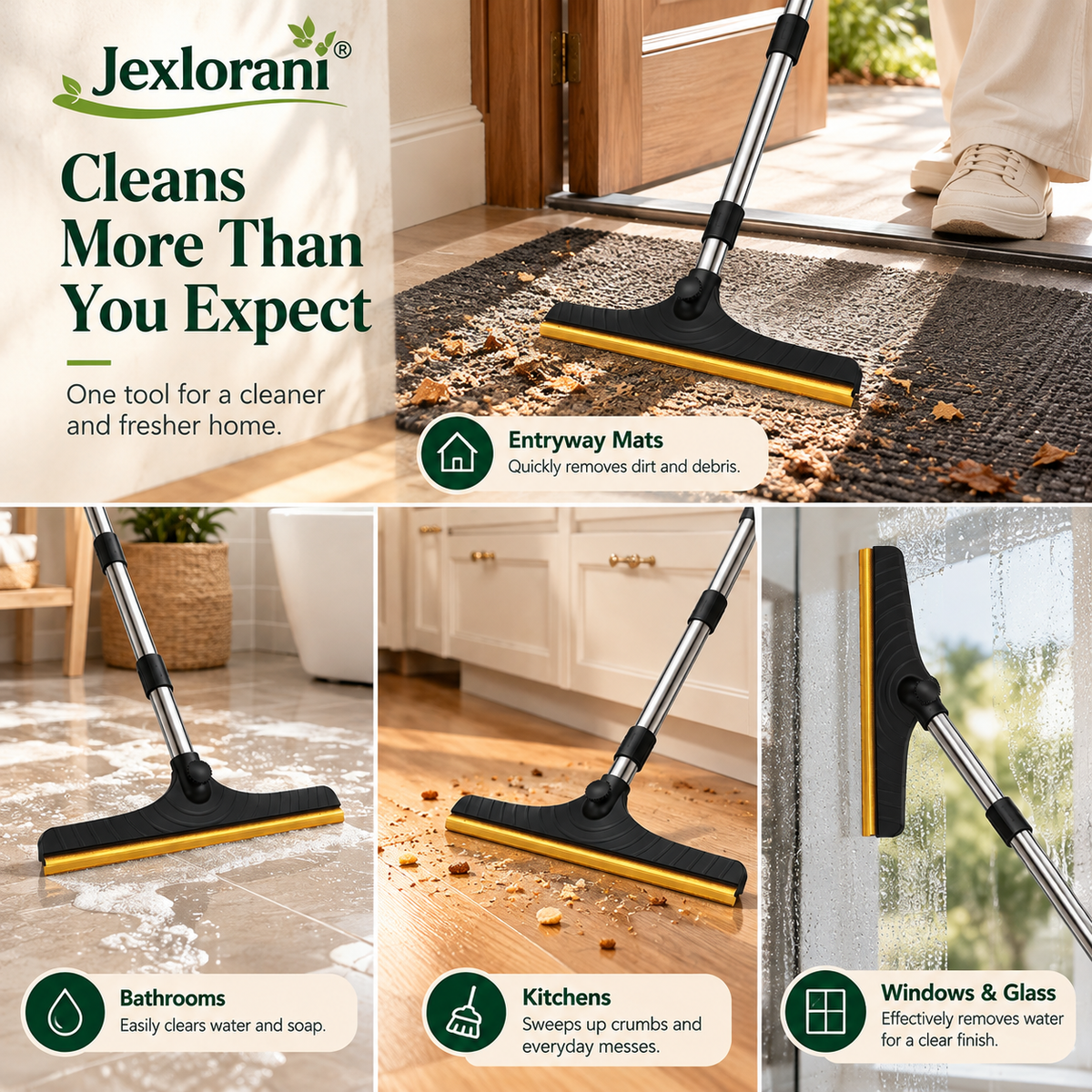 Jexlorani® Deep-Clean Carpet Hair Removal Rake Set