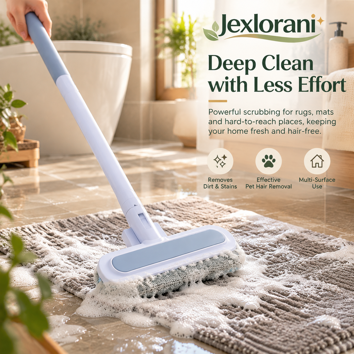 Jexlorani® Long Handle Fabric Cleaning Brush