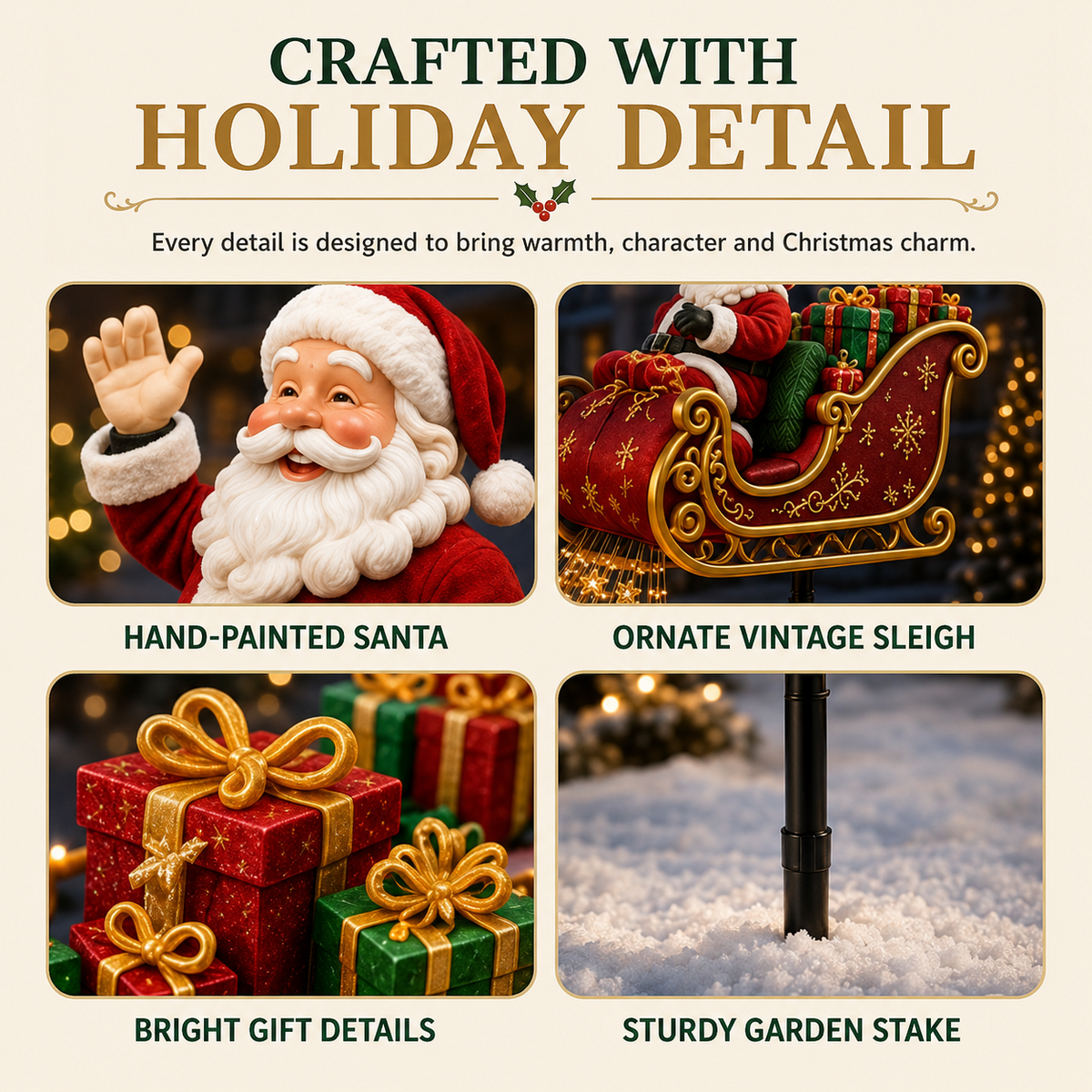 ✅ Jexlorani® Solar Christmas Garden Light
