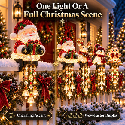 Jexlorani® Christmas Porch Railing Lights