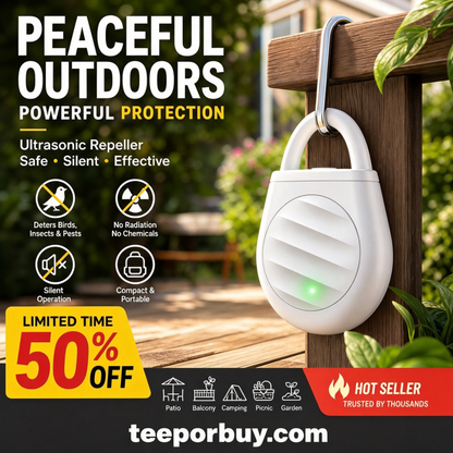 Jexlorani® Portable Ultrasonic Bird Repellent Keychain