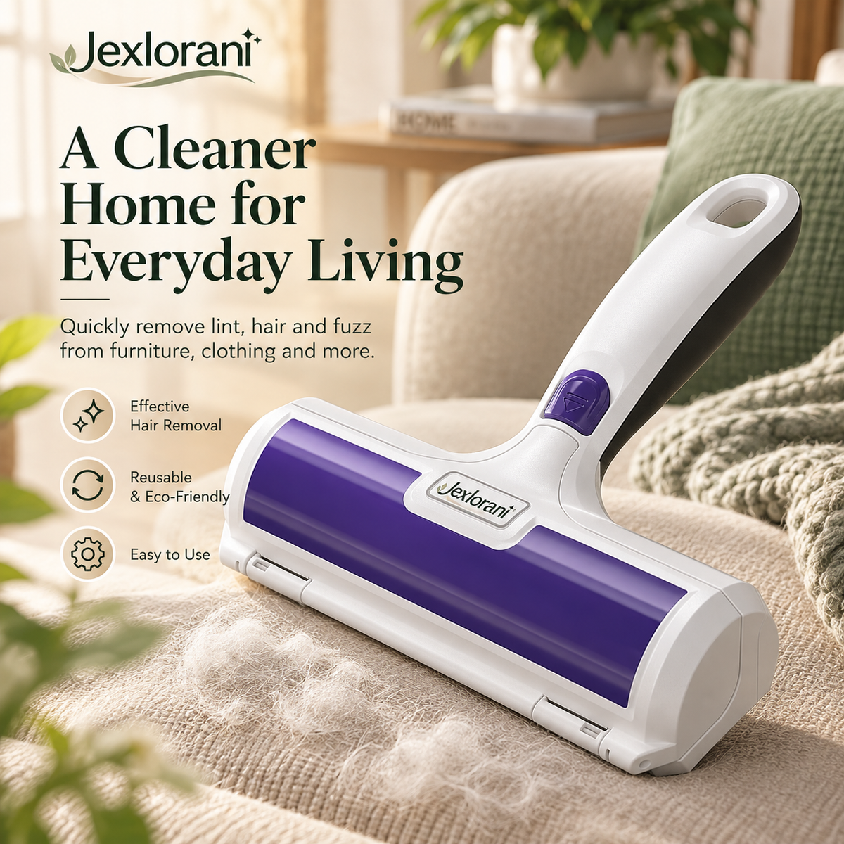 Jexlorani® Wide Lint & Hair Remover