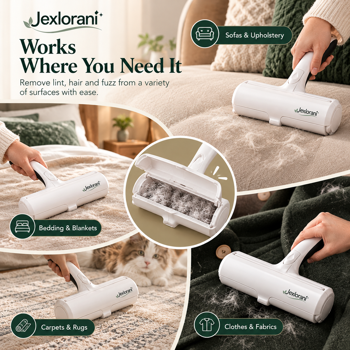 Jexlorani® Manual Fabric Cleaning Roller