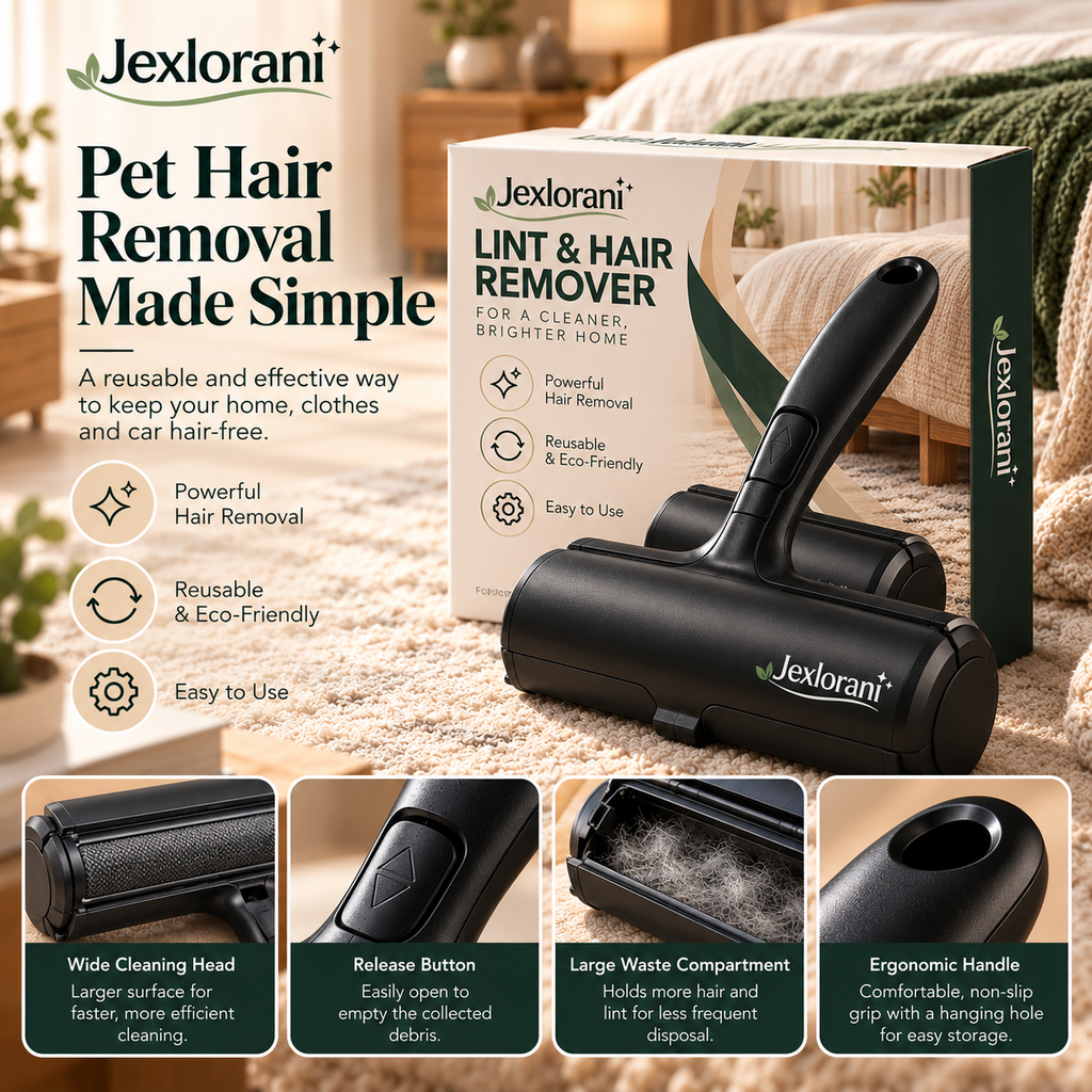 Jexlorani® Black Multi-Surface Hair Remover