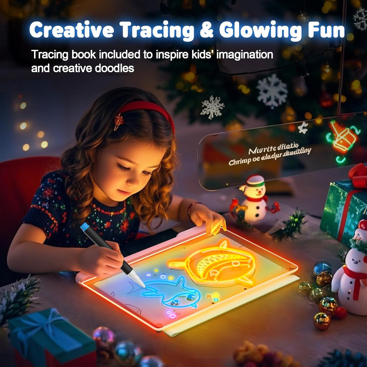 ✅ Jexlorani® Neon Glow Drawing Board