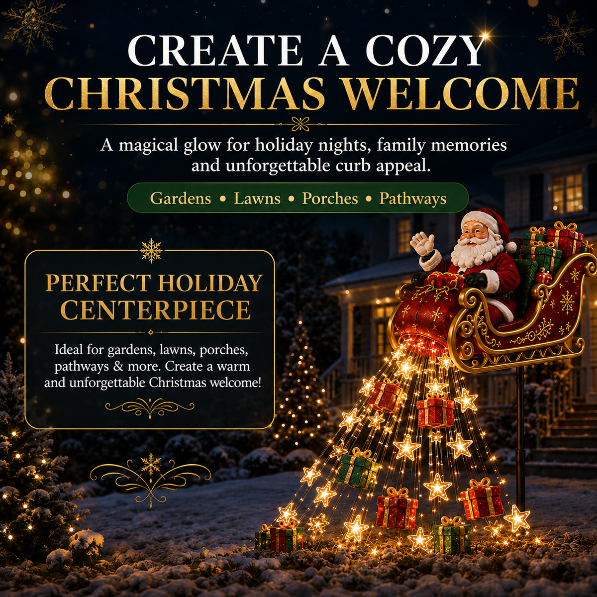 ✅ Jexlorani® Solar Christmas Garden Light