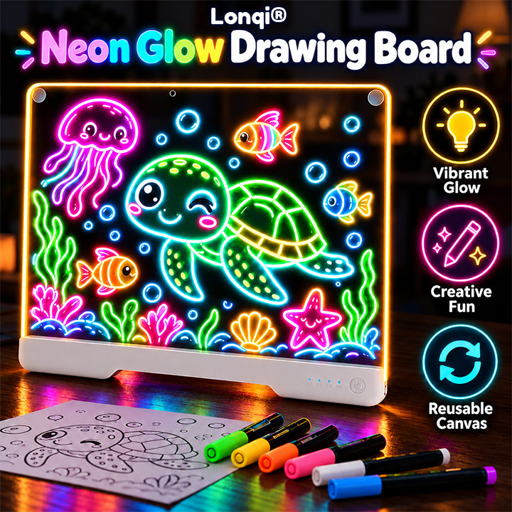 Jexlorani® Neon Glow Drawing Board 🎄🎁