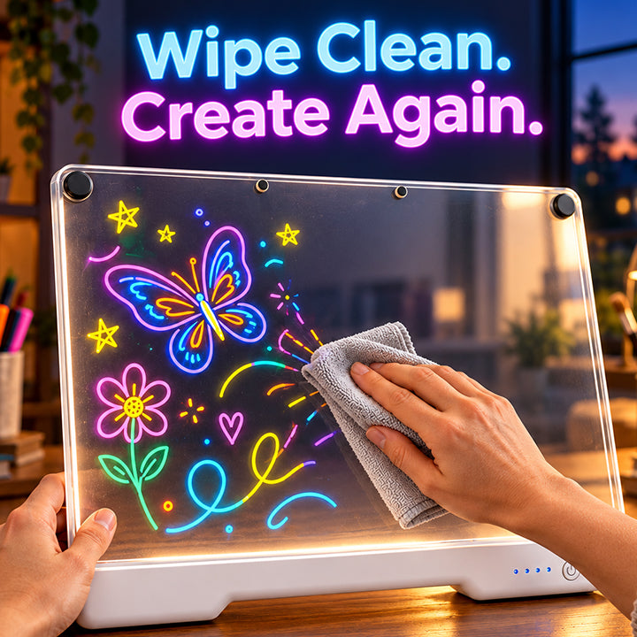 Jexlorani® Neon Glow Drawing Board 🎄🎁