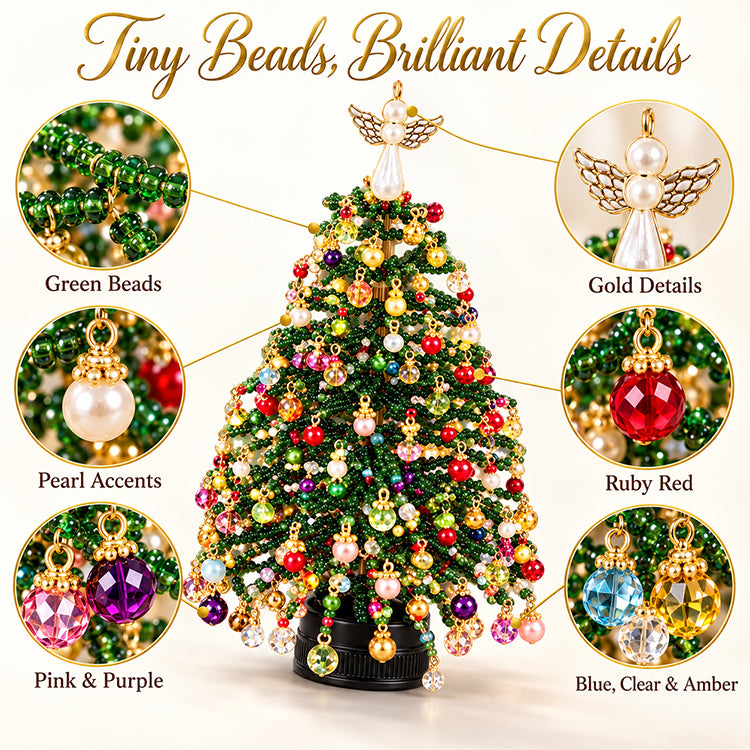 Jexlorani® DIY Beaded Christmas Tree Kit