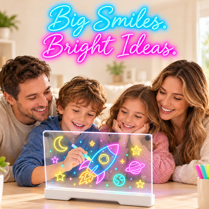 Jexlorani® Neon Glow Drawing Board 🎄🎁