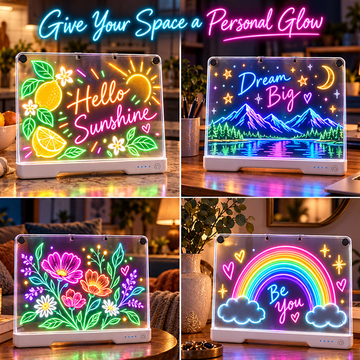 Jexlorani® Neon Glow Drawing Board 🎄🎁