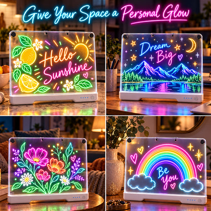 Jexlorani® Neon Glow Drawing Board 🎄🎁