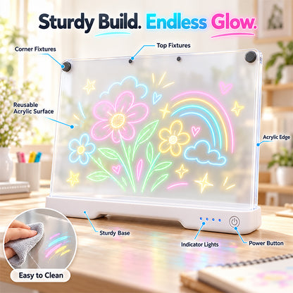 Jexlorani® Neon Glow Drawing Board 🎄🎁