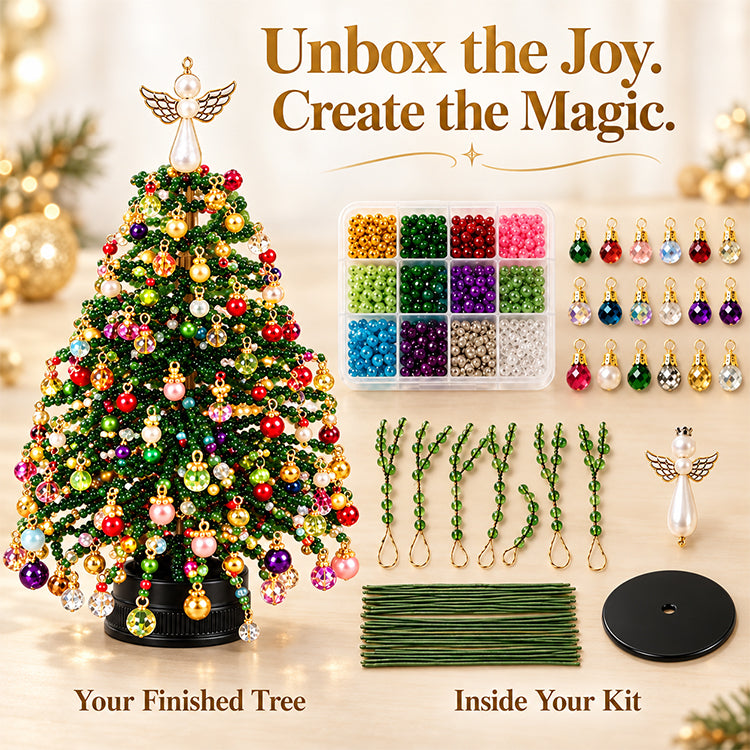 Jexlorani® DIY Beaded Christmas Tree Kit