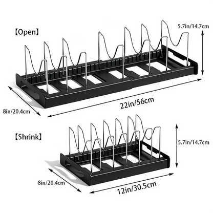 Jexlorani® Expandable Pot Lid Organizer