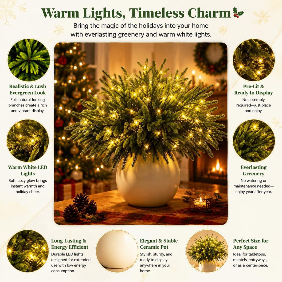 Jexlorani® Everglow Evergreen Pine Tree