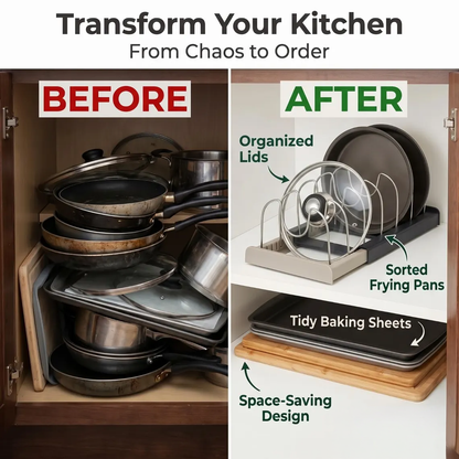 Jexlorani® Expandable Pot Lid Organizer