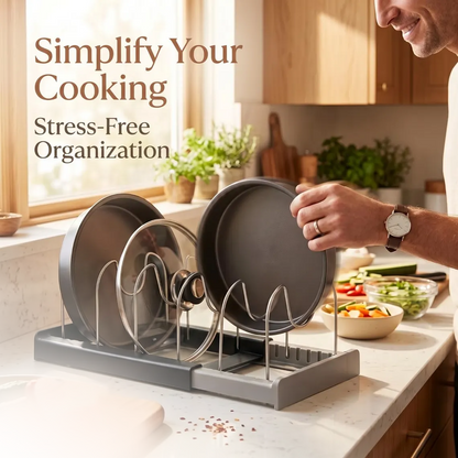 Jexlorani® Expandable Pot Lid Organizer