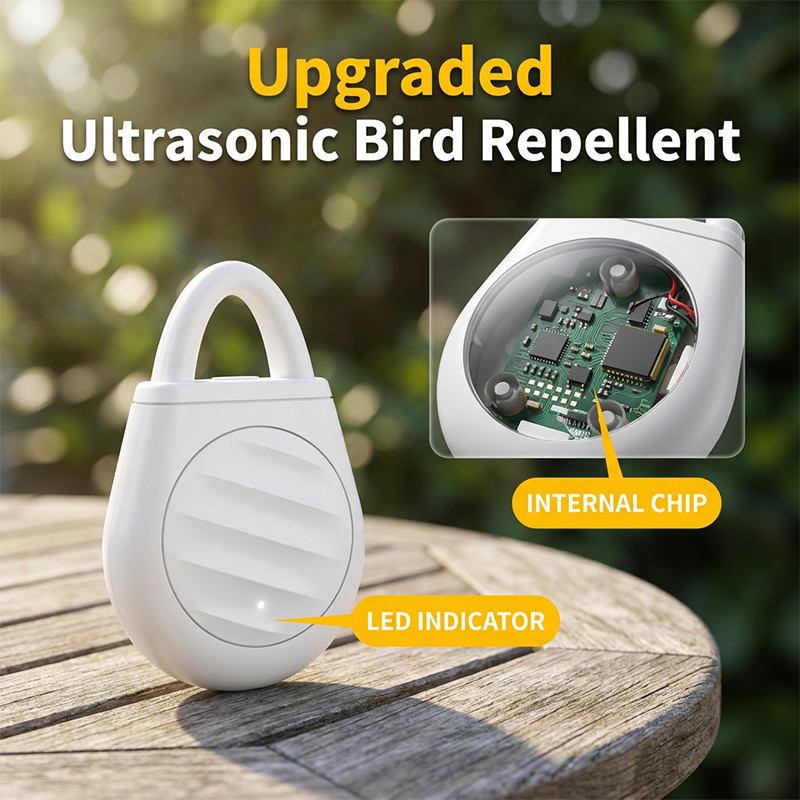Jexlorani® Portable Ultrasonic Bird Repellent Keychain